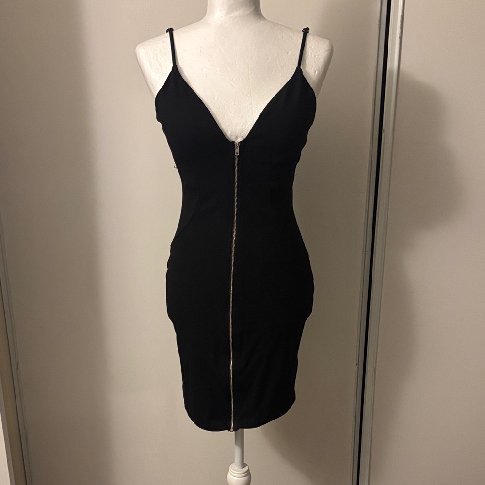 Haute Monde Black Mini Dress